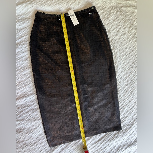 Anthropology Paper Crown Black Sequin Skirt BNWT - Picture 6 of 8